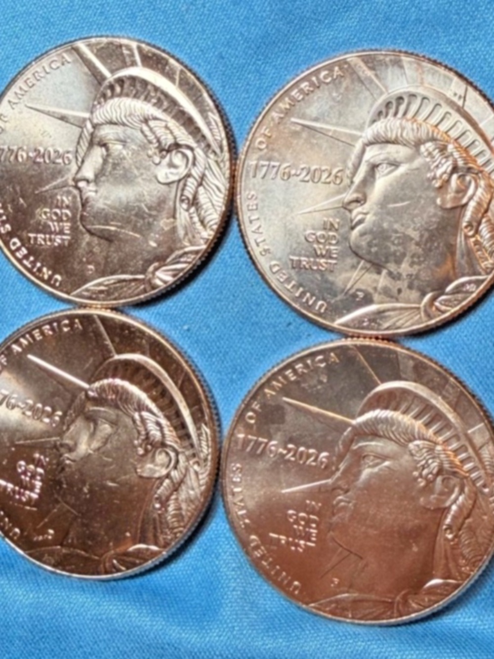 P&D 250th Liberty Half Dollar BU 4 coins #206458037891